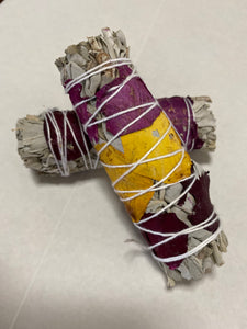 White Sage/Rose Petals smudge sticks