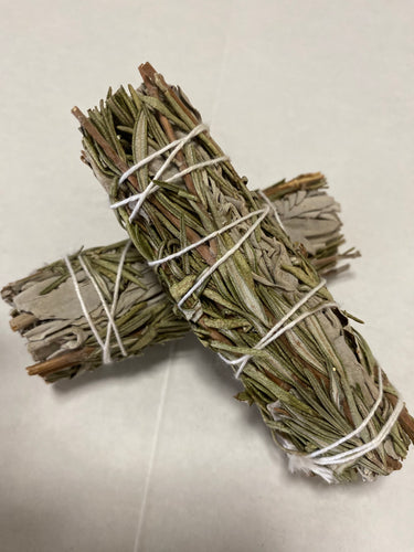 White Sage/Rosemary smudge stick